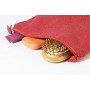 Trousse in cotone riciclato Rosso