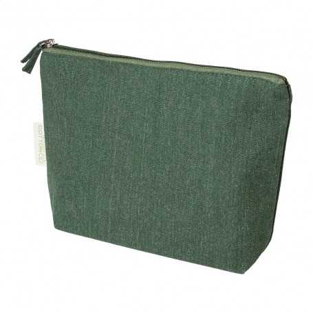 Trousse in cotone riciclato Verde