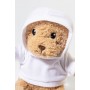 Peluche orsetto in RPET con felpa Bianco