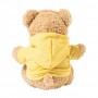 Peluche orsetto in RPET con felpa Giallo