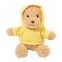 Peluche orsetto in RPET con felpa Giallo