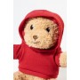 Peluche orsetto in RPET con felpa Rosso