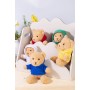 Peluche orsetto in RPET con felpa Blu