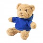 Peluche orsetto in RPET con felpa Blu