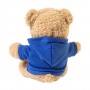 Peluche orsetto in RPET con felpa Blu