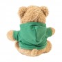 Peluche orsetto in RPET con felpa Verde