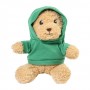Peluche orsetto in RPET con felpa Verde