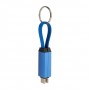 Portachiavi con cavo ricarica 60W USB-C Blu