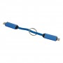 Portachiavi con cavo ricarica 60W USB-C Blu