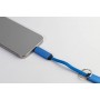 Portachiavi con cavo ricarica 60W USB-C Blu