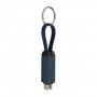 Portachiavi con cavo ricarica 60W USB-C Blu scuro