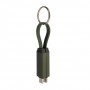 Portachiavi con cavo ricarica 60W USB-C Verde scuro