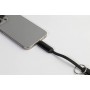Portachiavi con cavo ricarica 60W USB-C Nero