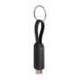 Portachiavi con cavo ricarica 60W USB-C Nero