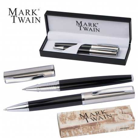 Set scrittura con penna a sfera e roller Mark Twain