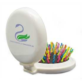 SPAZZOLA PIEGHEVOLE + SPECCHIO “BETH” B-653