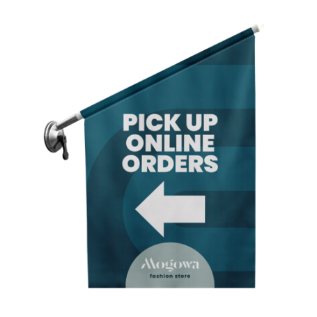 Bandiere Vetrine|Bandiere a Ventosa|StampaFast