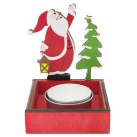 PORTACANDELE “SANTA KLAUS” 10122