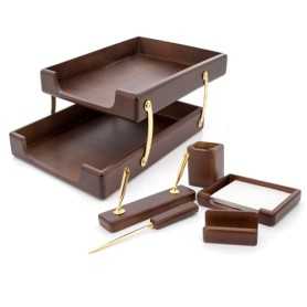 SET DA SCRIVANIA IN LEGNO Y-252