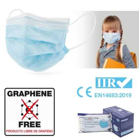 MASCHERA CHIRURGICA PER BAMBINI IIR CV-18-AZ