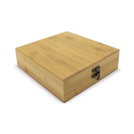 Set vino con scatola in bambu legno - All Gadget