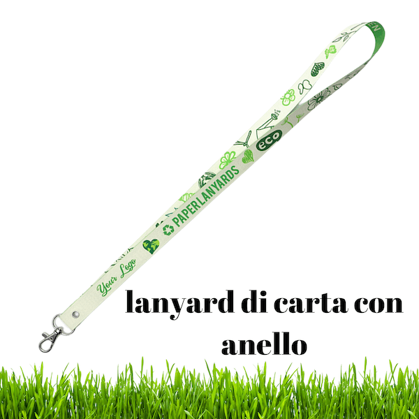 Lanyard di carta con anello