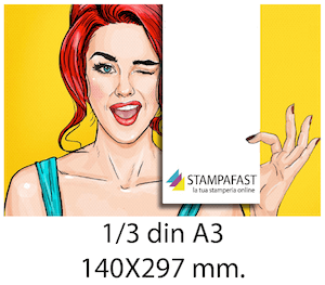 Volantini 1/3 din A3