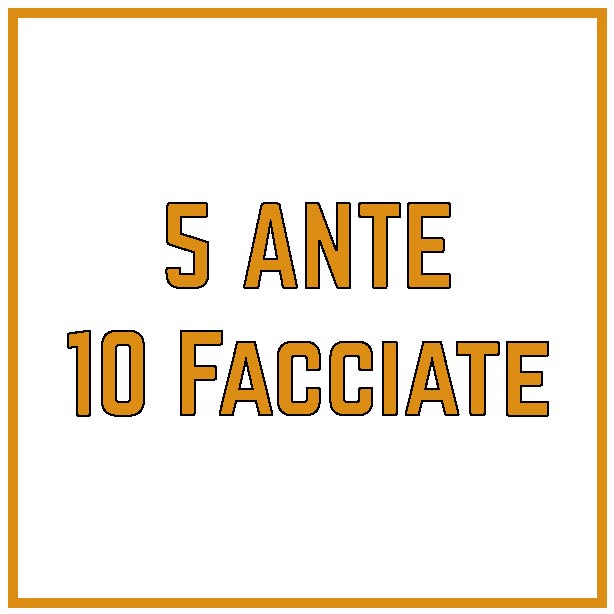 5 ante 10 facciate