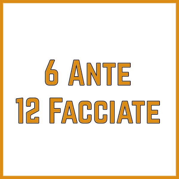 6 ante 12 facciate